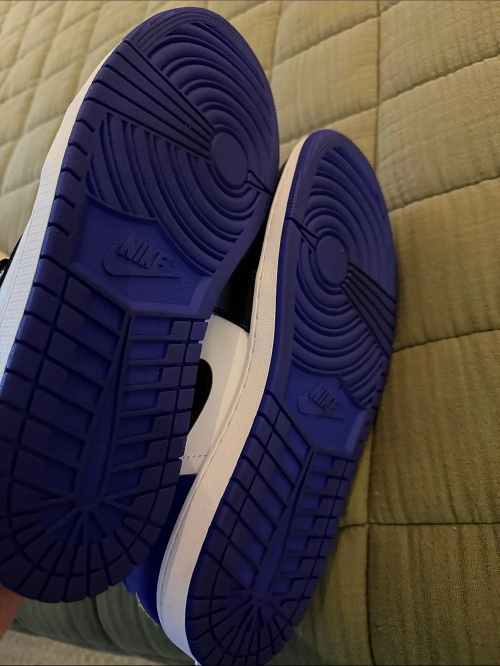 Nike Air Jordan Low-Top Sneakers in Purple, Teal & Black